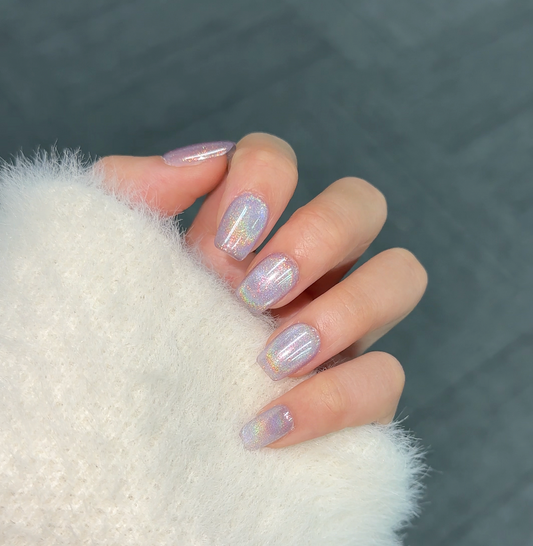 【  Aurora】hand made;  Press-on nails; Galaxy;