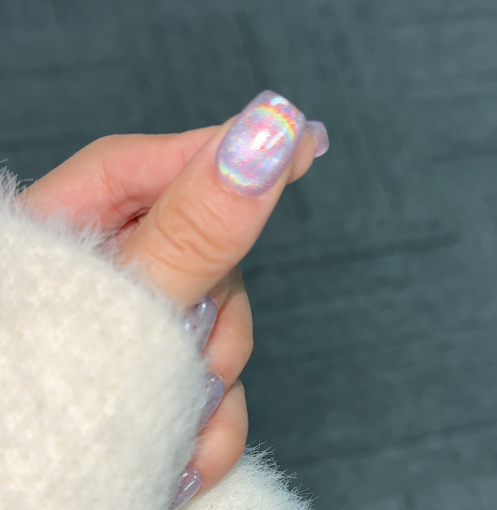 【  Aurora】hand made;  Press-on nails; Galaxy;