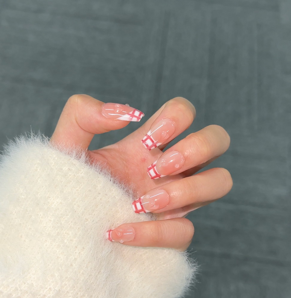 【  Pancake】hand made;  Press-on nails; Galaxy; Painted; French