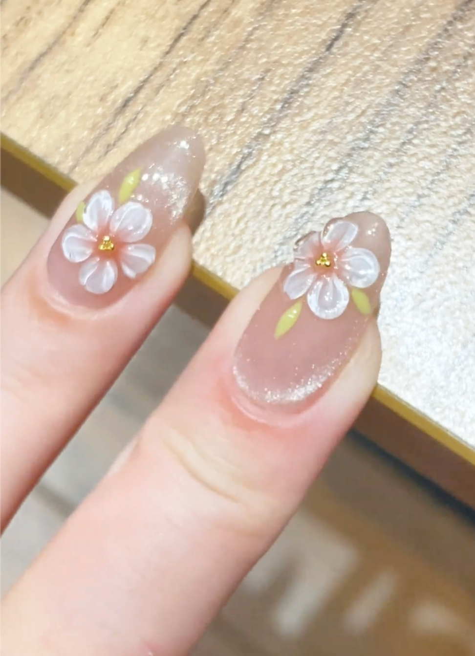 【Blossom】hand made;  Press-on nails;   Galaxy;Cat eyes; Short；