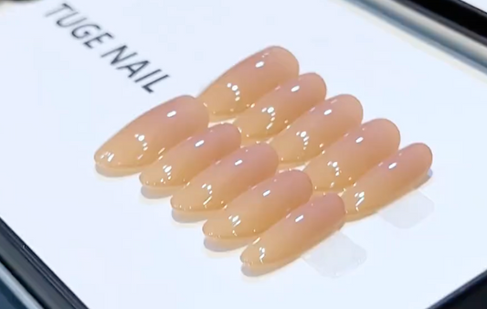 【 Casual - Peach🍑】hand made;  Press-on nails;