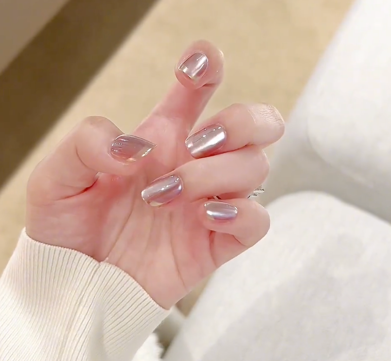 【Crystals】hand made;  Classic；Casual；Cat eye; Galaxy; Press-on nails; Luxury design; High-quality