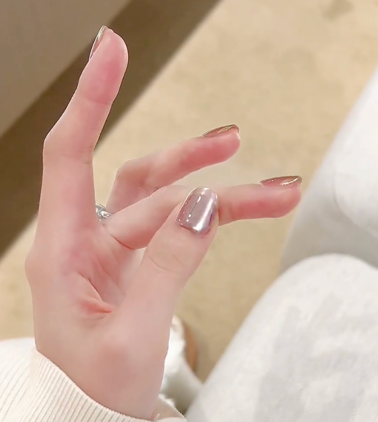 【Crystals】hand made;  Classic；Casual；Cat eye; Galaxy; Press-on nails; Luxury design; High-quality